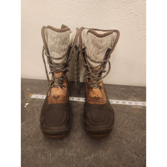 THE NORTH FACE Boots Women's Size 8.5 Brown Shellista II Lace Mid Snow Boot Read - Picture 1 of 10